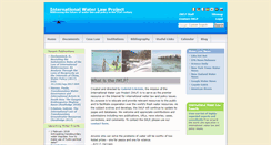Desktop Screenshot of internationalwaterlaw.org
