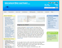 Tablet Screenshot of internationalwaterlaw.org